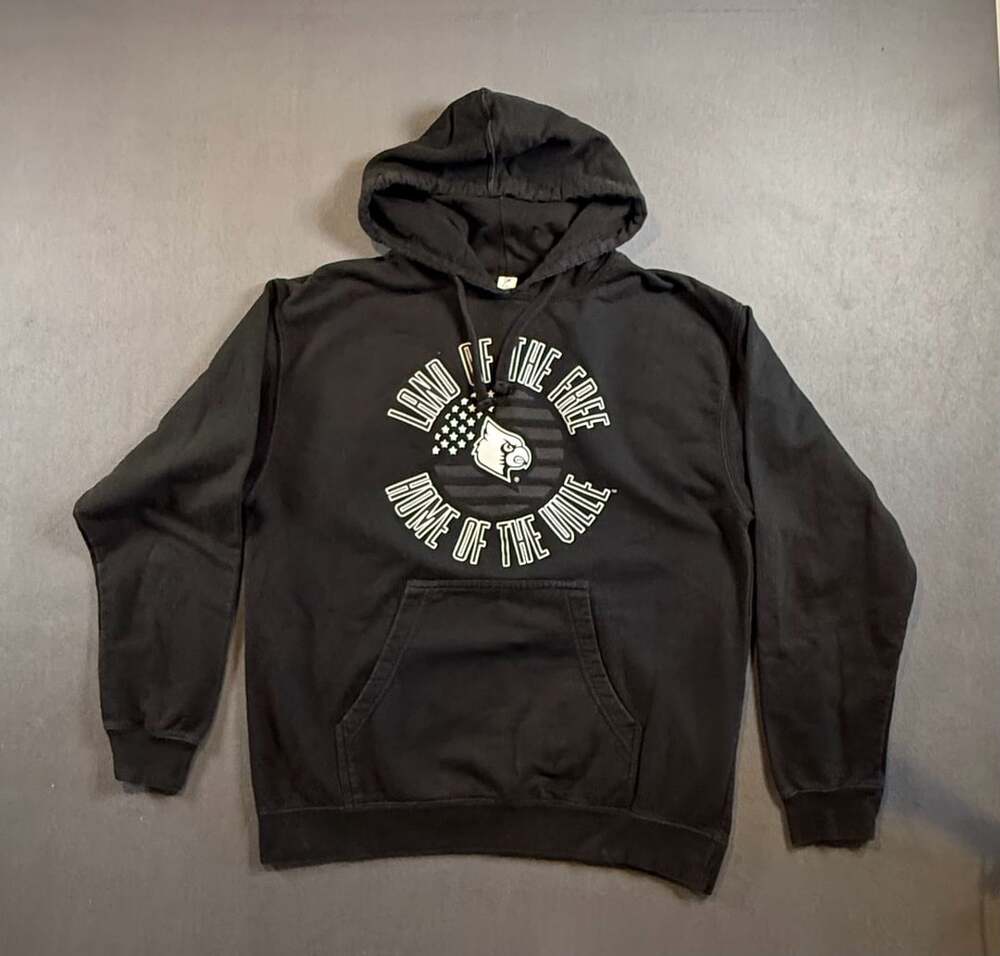 Independent Trading Company Louisville Cardinals Hoodie Size L Black